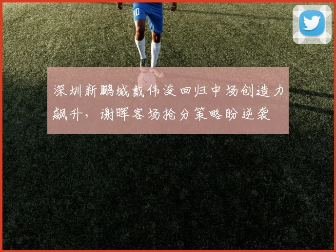 深圳新鹏城戴伟浚回归中场创造力飙升，谢晖客场抢分策略盼逆袭